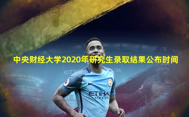 中央财经大学2020年研究生录取结果公布时间