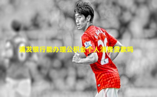 浦发银行能办理公积金个人消费贷款吗